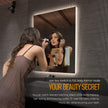 Smart Lighted Mirror With Touch Screen TV Tri-color Adjustable Light 2 in 1 Mirror TV