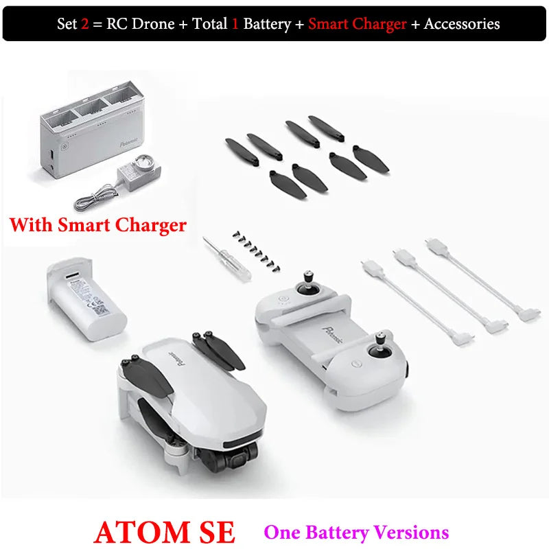 Potensic ATOM SE GPS Drone Single Axis Gimbal 4K HD Camera
