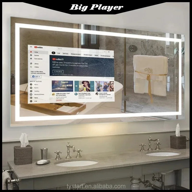 Tv With Touch Screen Bluetooth Customized Size Mirror Smart Magic