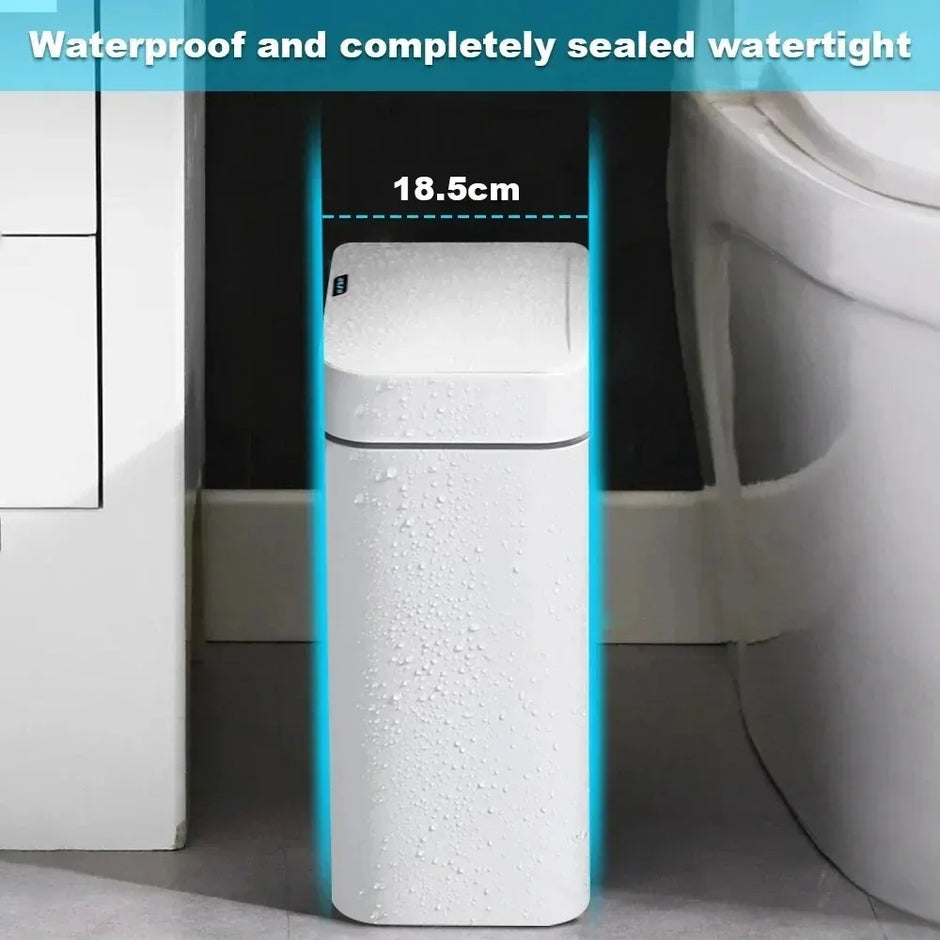 Smart Bathroom Trash Can Automatic Bagging