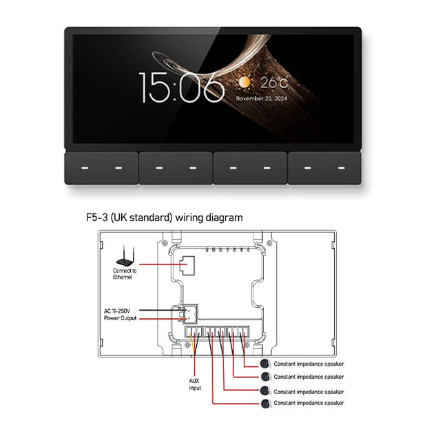 6 Inch Touch screen TUYA Home Smart Control Panel