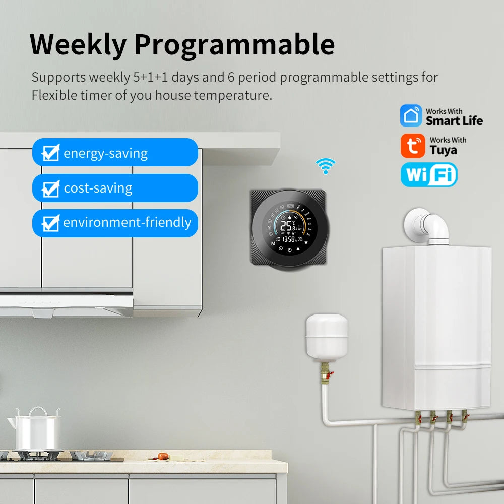 Tuya Wifi Thermostat Electric  Digital Touch Temperature Control