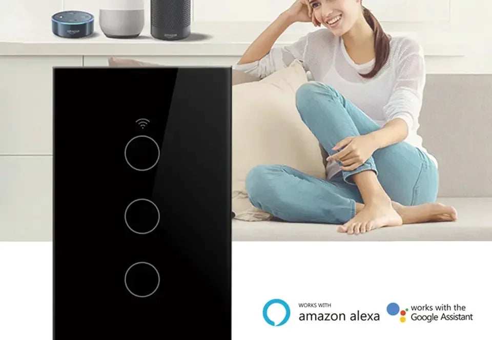 Tuya Smart Switches US Neutral Wire/No Neutral Wire Required 1/2/3/4 Gang