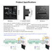 Smart Zigbee Thermostat - LED Touch Screen Climate Control for Heating, Cooling & Water Systems