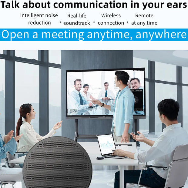 Omni-directional Microphone 10M Radius 360° Pickup Wireless Conference Speaker