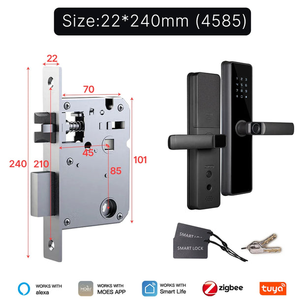 MOES Tuya ZigBee Smart Door Lock