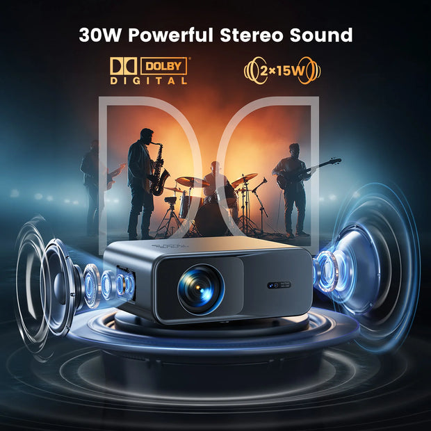 WIMIUS 1200 ANSI Projector 4K Full HD 1080P