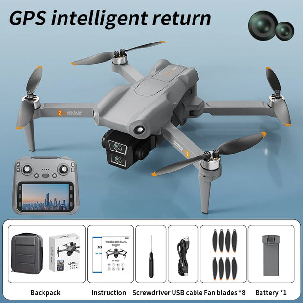 Professional L300 MAX 4K HD drone with large color screen