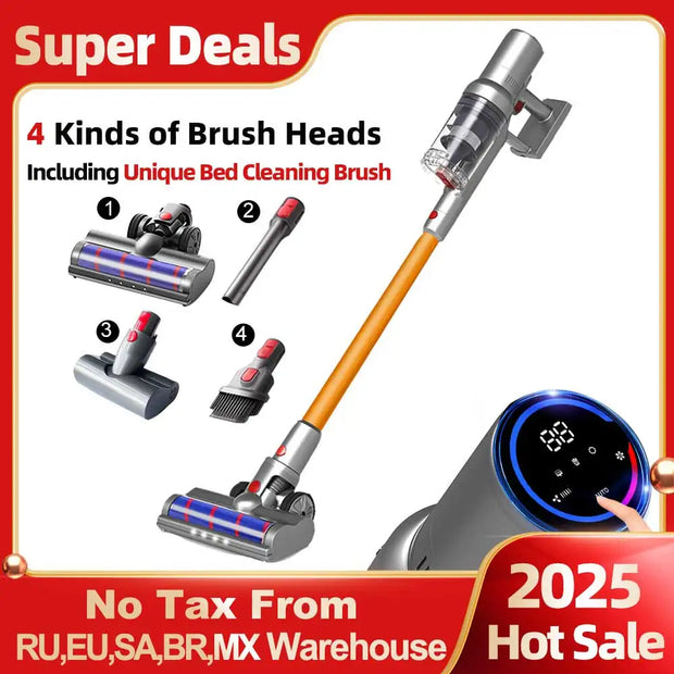 Cordless Handheld Vacuum Cleaner,Touch Screen,Smart Dust Sensor