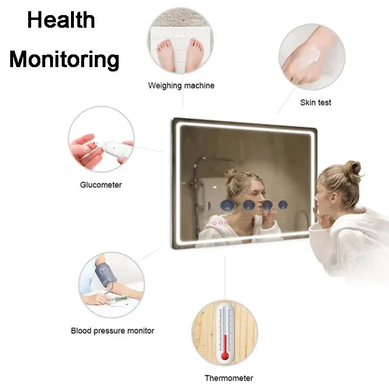 Smart Bathroom Mirror TV With LED Light - Model M6816