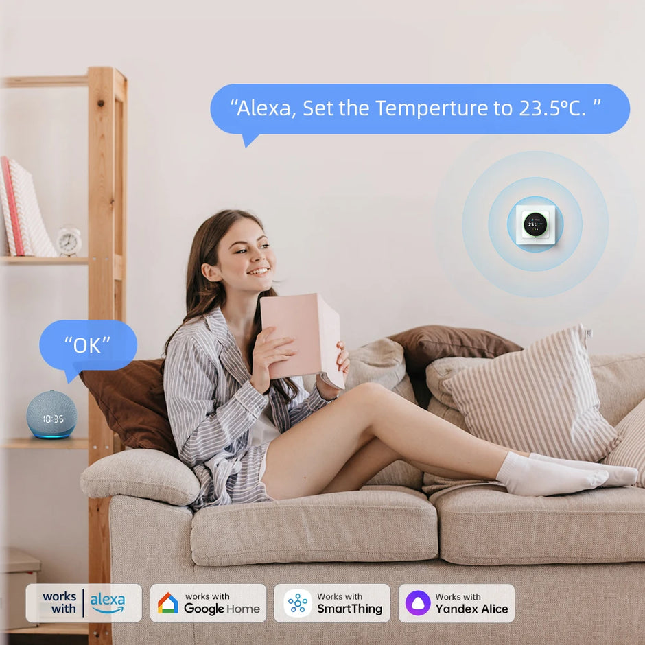 AVATTO Tuya WiFi Smart Knob Thermostat Temperature Controller