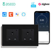 BSEED  Single UK Smart Socket Double Intelligent Wall Sockets Triple Electric Outlets